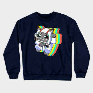 Space Lucky Cat Crewneck Sweatshirt